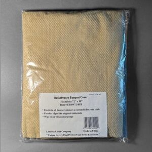 Basketweave Banquet Rectangular Table Cloth